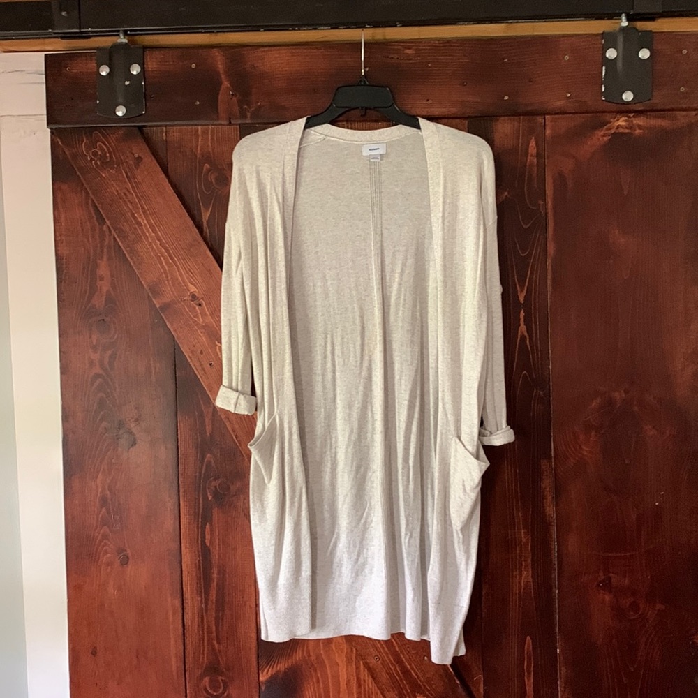 Long thin cardigan